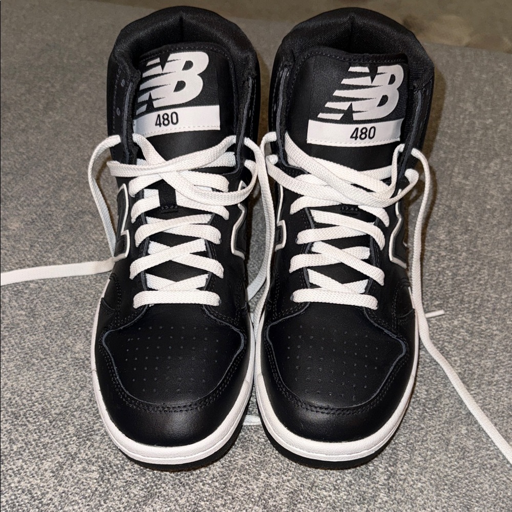 New Balance 480 Men's Black and White Sneakers